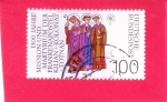 Stamps Germany -  1300 aniversario de muerte de Kilian, Colman y Totnan Sts.
