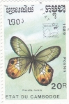 Stamps Cambodia -  Mariposa