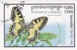 Sellos de Asia - Camboya -  Mariposa