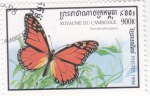 Sellos de Asia - Camboya -  Mariposa