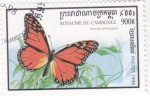 Stamps Cambodia -  Mariposa