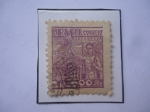 Stamps Brazil -  Siderurgia - Industria Metalúrgica - Sello de 600 reis, año 1941