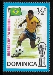 Sellos del Mundo : America : Dominica : Copa del mundo 74 - Brasil