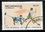 Sellos de America - Nicaragua -  Copa Mundial de Futbol - Vigo 
