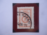 Stamps : Asia : Turkey :  Números - Valor en Corona de Sol- Sello de 50 Kurus, Turco, año 1965