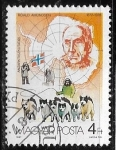 Stamps Hungary -  Exploradores de la Antartida - Roald Amundsen