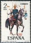 Stamps Spain -  ESPAÑA 1977 2424 Sello Nuevo Serie Uniformes Militares Lancero de Caballeria