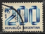 Sellos de America - Argentina -  Numeros 