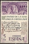 Stamps Spain -  ESPAÑA 1977 2428 Sello Nuevo Milenario de la Lengua Castellana San Millan de la Cogolla y Codice 60