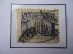Stamps Colombia -  Ministerio de Correos y Telégrafos - Recargo para la Construcción del Edificio- Sello de 1/4 Ctvos. 
