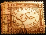Stamps : Africa : Egypt :  "Servicio del Estado"