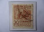 Stamps Mexico -  Michoacan- Danza de los Moros (evocando la lucha contra los españoles)-Suntuosa vestimenta.