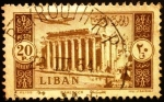 Stamps Lebanon -  Ruinas de Baalbek