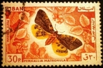 Stamps Lebanon -  Pericallia matronula
