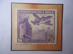 Stamps Chile -  Línea Aérea Nacional-Chile- Aerolínea LAN - Fabrica- Avión.