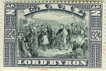 Sellos de Europa - Grecia -  Lord Byron