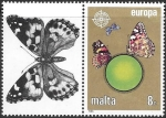 Stamps Malta -  mariposas