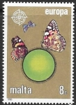 Stamps Malta -  mariposas