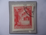 Stamps Austria -  Castillo de Porcia- en la Ciudad de Sittal un der Drau (Carinthia).