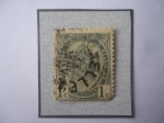 Stamps Belgium -  Escudo de Armas- Serie: 1907-1909- Sello de 1 Céntimo Belga, año 1907