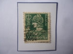 Stamps Belgium -  Mercurio - Sello de 35 Ctvs. belga, emisión del año 1932 al 1938.