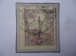 Stamps Poland -  King Segismundo (1368-1437) de Luxemburgo- Hungría- Croacia- Monumento en Varsovia