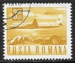 Stamps Romania -  Ilyushin Il-18 airliner 