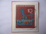 Stamps Germany -  Friedrich Koenig (1774-1833) Inventor Alemán- Máquina Impresor