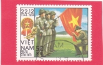 Stamps Vietnam -   Ceremonia de toma de juramento bajo la bandera