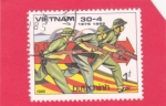 Sellos de Asia - Vietnam -  Ataque de los soldados