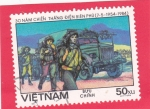 Sellos de Asia - Vietnam -  Tropas y camión