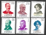 Stamps Spain -  Edif 1990 a 1995 - Literatos Españoles