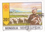 Sellos de Asia - Mongolia -  GANADO LANAR