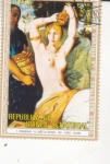 Stamps Equatorial Guinea -  pintura- El baño de Esther
