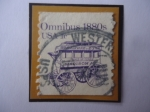 Sellos de America - Estados Unidos -  Omnibus 1880s - Transporte- Sello de 1 Cents. Año 1983