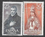 Sellos de Europa - Espa�a -  Edif 1961-1962 - Personajes Españoles