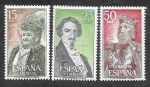 Stamps Spain -  Edif 2071-2072-2073 - Personajes Españoles