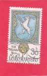 Stamps Czechoslovakia -  escudo heráldico-Vlachovo Březí