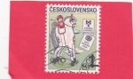 Stamps Czechoslovakia -   Caballo mecedor, de Kveta Pacovska (CSSR)año internacional del niño