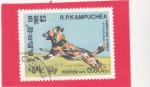 Stamps Cambodia -  Perro Salvaje Africano (Lycaon pictus)