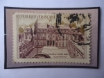 Stamps France -  Palais de I´Elysée-Paris- Patio Principañ - Palacio de Elíseo-Sello de 10 Fr. Frances, año 1957