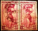 Stamps Italy -  Profesiones.  Winegrower and Castel del Monte, (Apulia)