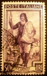 Stamps Italy -  Profesiones. Shepherd, Watchtower (Sardinia) 
