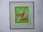 Stamps Japan -  Siervo Sika (Cevus nipon) - Serie: Fauna, Flora y Patrimonio Cultural