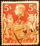 Stamps : Europe : United_Kingdom :  Rey Jorge VI