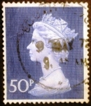 Stamps United Kingdom -  Reina Isabel II. Large Machin