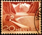 Stamps Switzerland -  Paisajes. Grimsel Reservoir