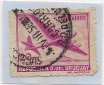 Sellos de America - Uruguay -  Correo Aereo
