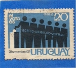 Sellos de America - Uruguay -  El Voto