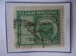 Stamps Venezuela -  EE.UU Venezuela-Timbre Fiscal Habilitado para Correo Telegráfico-Sello de Bs 0,10 sobre 10 Céntimos